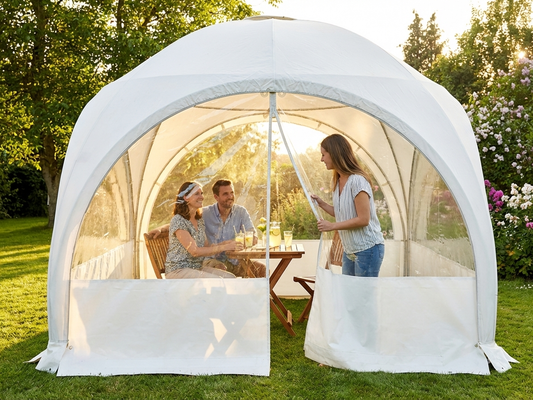 Dome Marquee Sidewall in White made from Strong PVC
