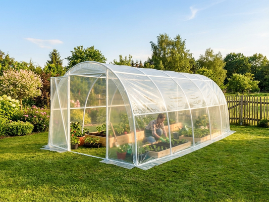 Spacious Polytunnel Greenhouse 3x6x2.1 m with UV-resistant foil - product detail