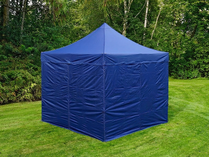 Pop up gazebo in dark blue with steel frame