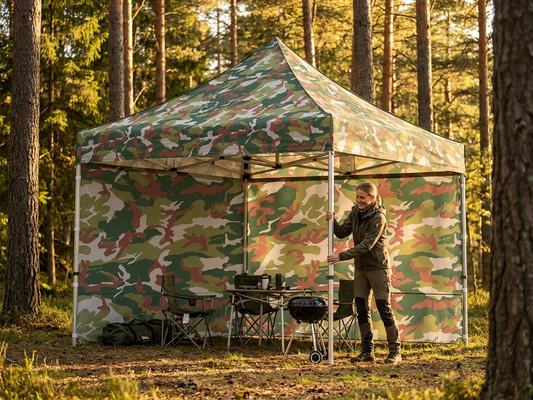Camouflage gazebo roof cover 4x4m for outdoor use - product detail