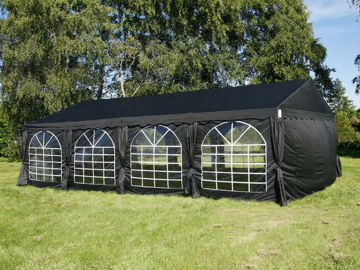Black Marquee Tent 5x8 m for Outdoor Use