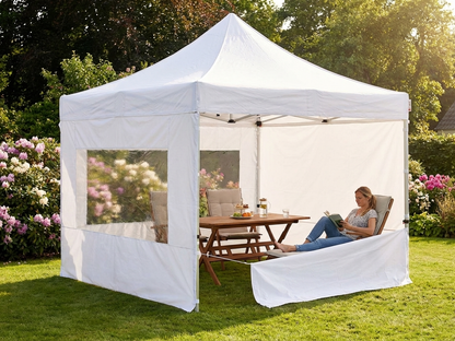 Pop Up Gazebo in White, 3x3 m, ideal for outdoor events - product detail