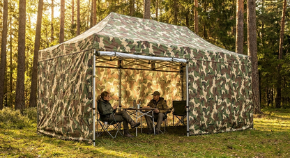 Camouflage pop up gazebo with steel frame for outdoor events - view 3