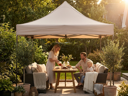 Latte coloured gazebo roof cover for 3x3m structure - product detail