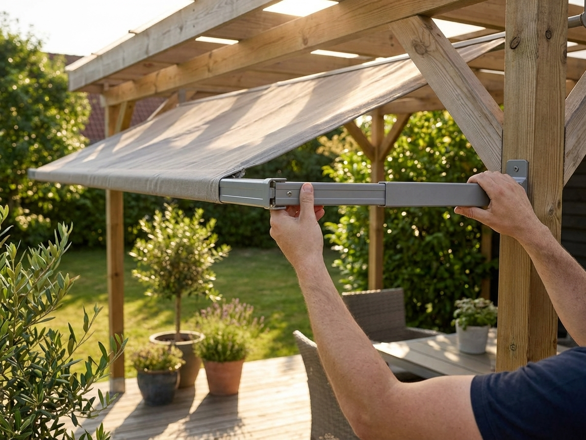 Aluminium roof pole 1.67m grey ideal for construction - view 3