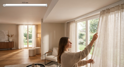 Galvanised Steel Ceiling Rail 1.573m Silver - view 3
