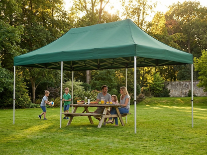 Pop up gazebo 3x6 m in green with aluminium frame - view 3