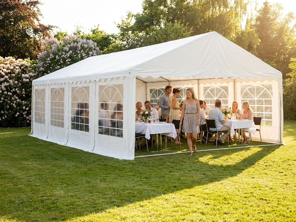 5x10 m white marquee for outdoor events - view 3