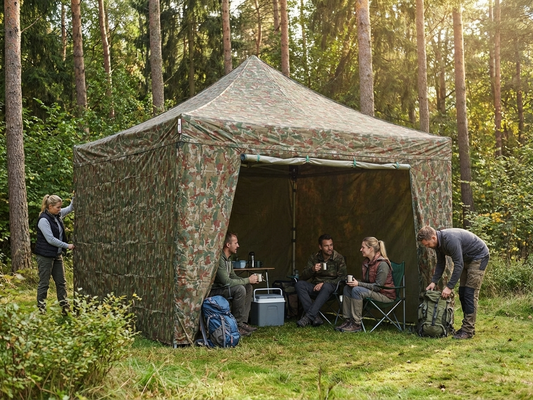 Camouflage pop-up gazebo with aluminium frame for outdoor events - product detail