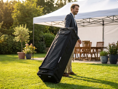 Carry Bag with Wheels in Black for Event Use - view 3