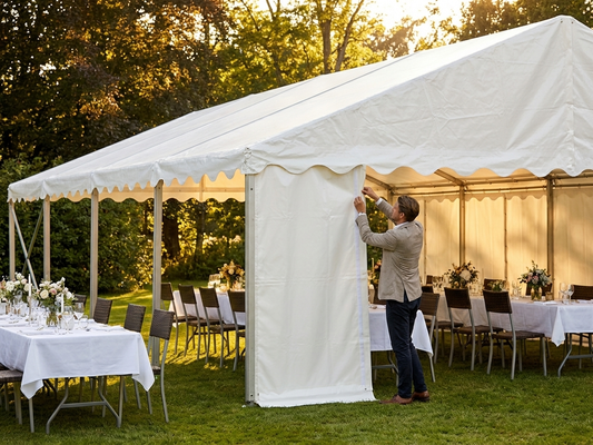 White Marquee Roof Cover 8x12 m made of Strong PVC