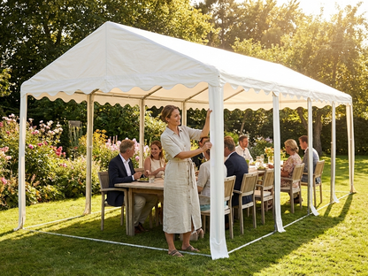 White PVC roof cover for 6x8m marquee - view 3