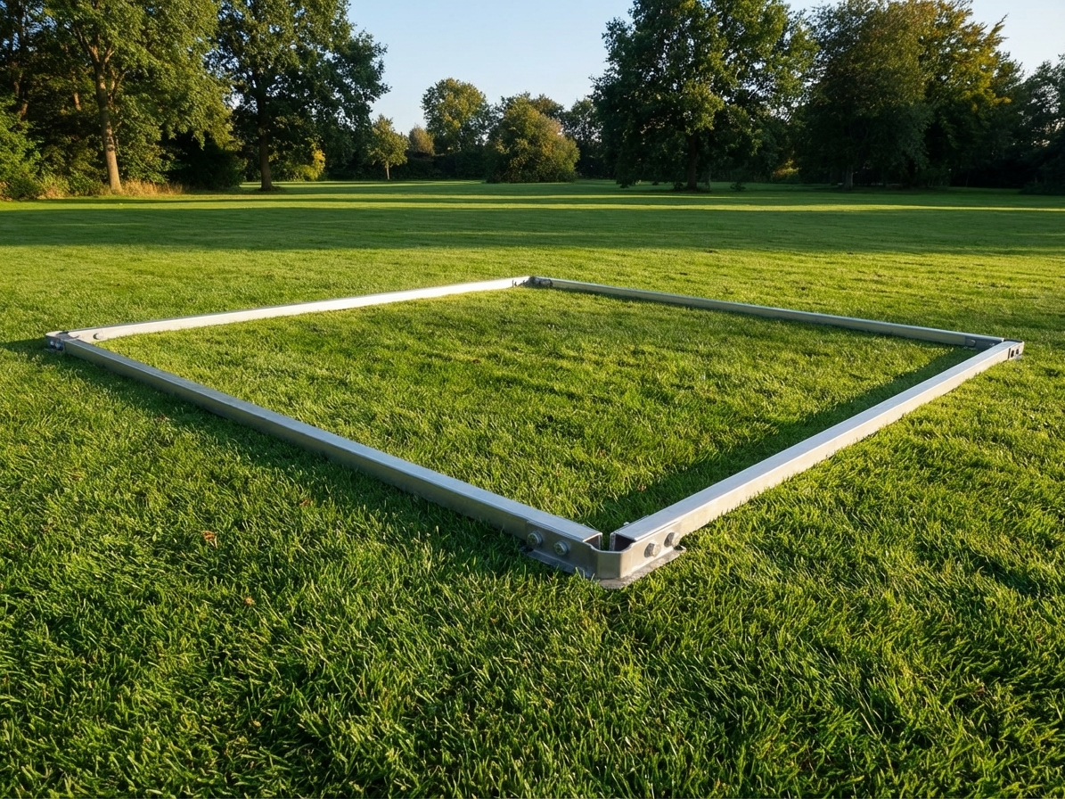Steel ground bar for event tent, 4x4 m size - product detail