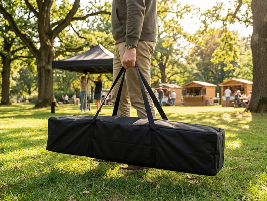 Black carry bag for 3x3 m FleXtents, made from durable polyester - product detail