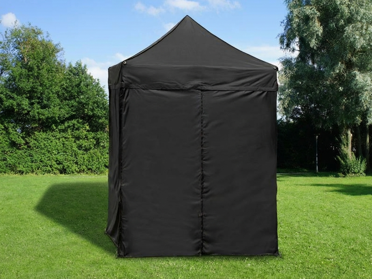 Pop up gazebo 2x2 m black with aluminium frame
