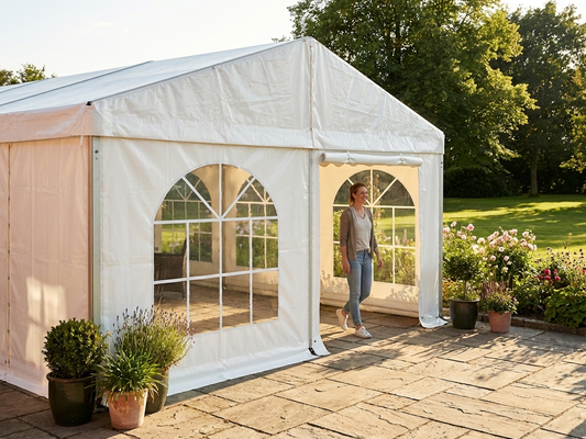 PVC Endwall 4m White for Outdoor Use - product detail