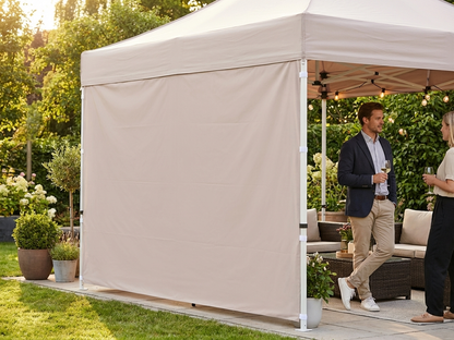 Latte coloured sidewall for FleXtents, 4m, UV and waterproof - view 3
