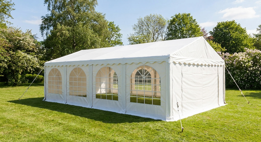 White 5x8m marquee for outdoor events - product detail