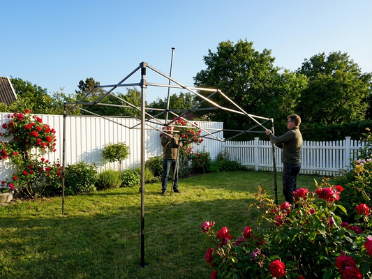 Steel gazebo frame 3x3m anthracite for outdoor events