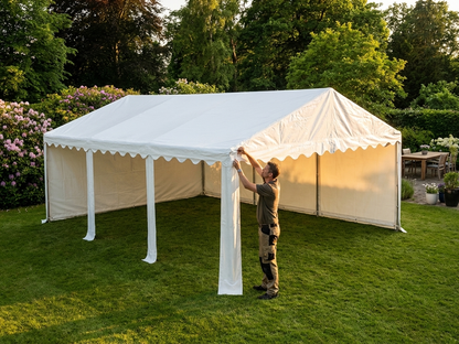 White PVC roof cover for 8x16 m marquee, strong and waterproof - view 3