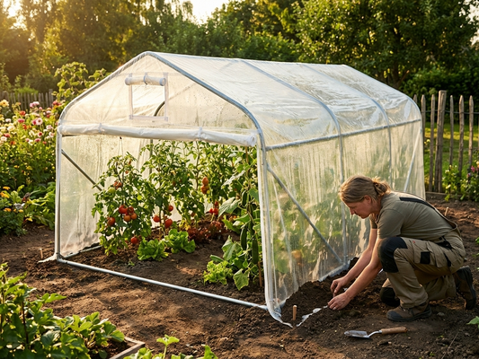 Polytunnel Greenhouse Cover 3.6x6 m Transparent 180 Micron UV-Resistant - product detail
