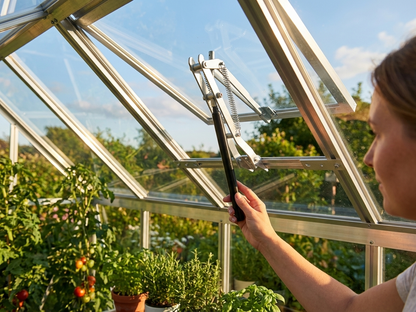 Automatic window opener for greenhouse in silver aluminium - view 3