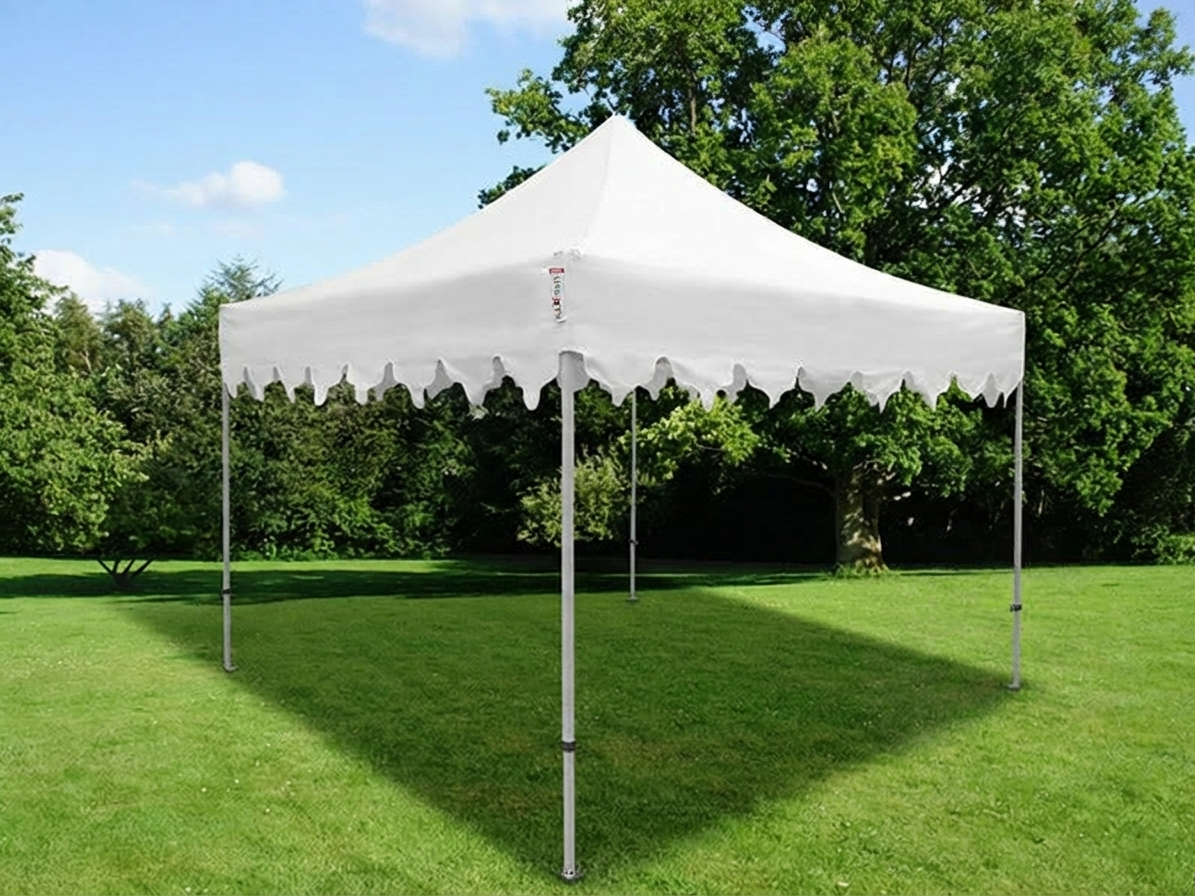 White pop up gazebo with aluminium frame for outdoor events