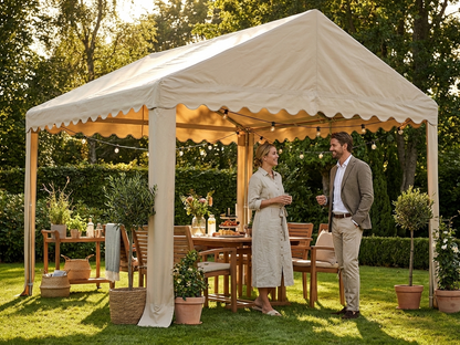 Marquee Roof Cover 4x4m Sand PVC/Polyester - view 3