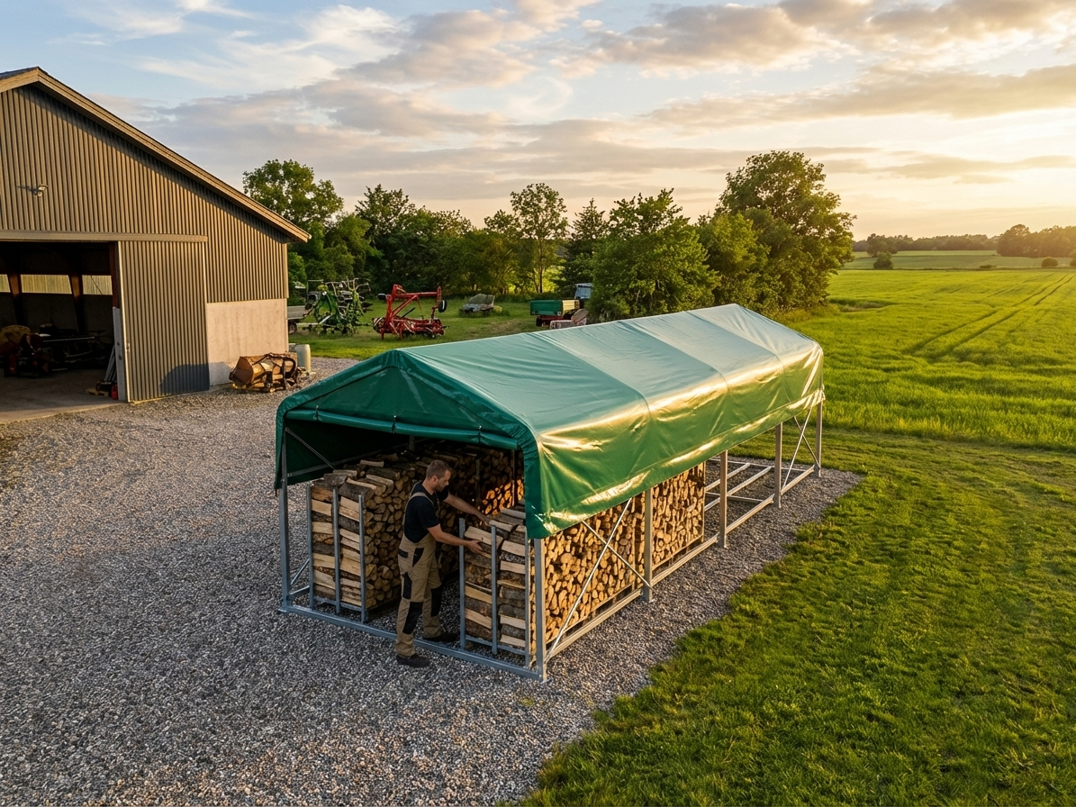 Green Roof Cover for Storage Shelter in PVC - view 3