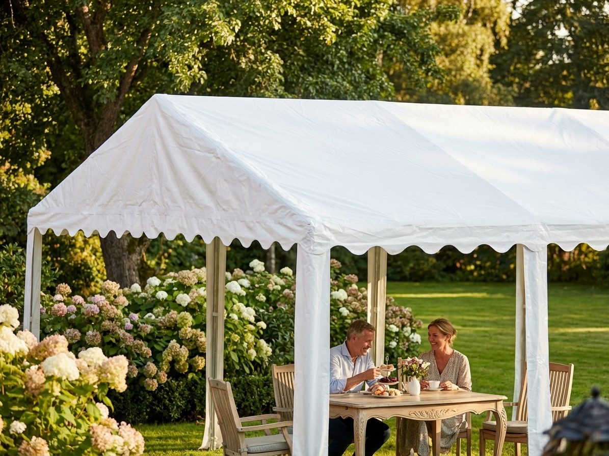 PVC roof cover white 3x6m for marquee - view 3