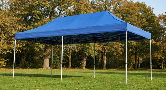 Pop up gazebo 3x6m blue with aluminium frame for outdoor events