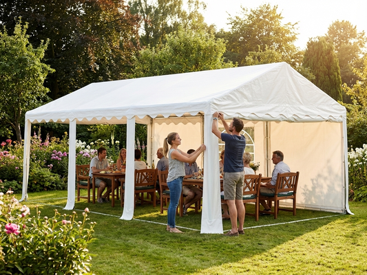 White roof cover for 5x10 m marquee, outdoor use - product detail