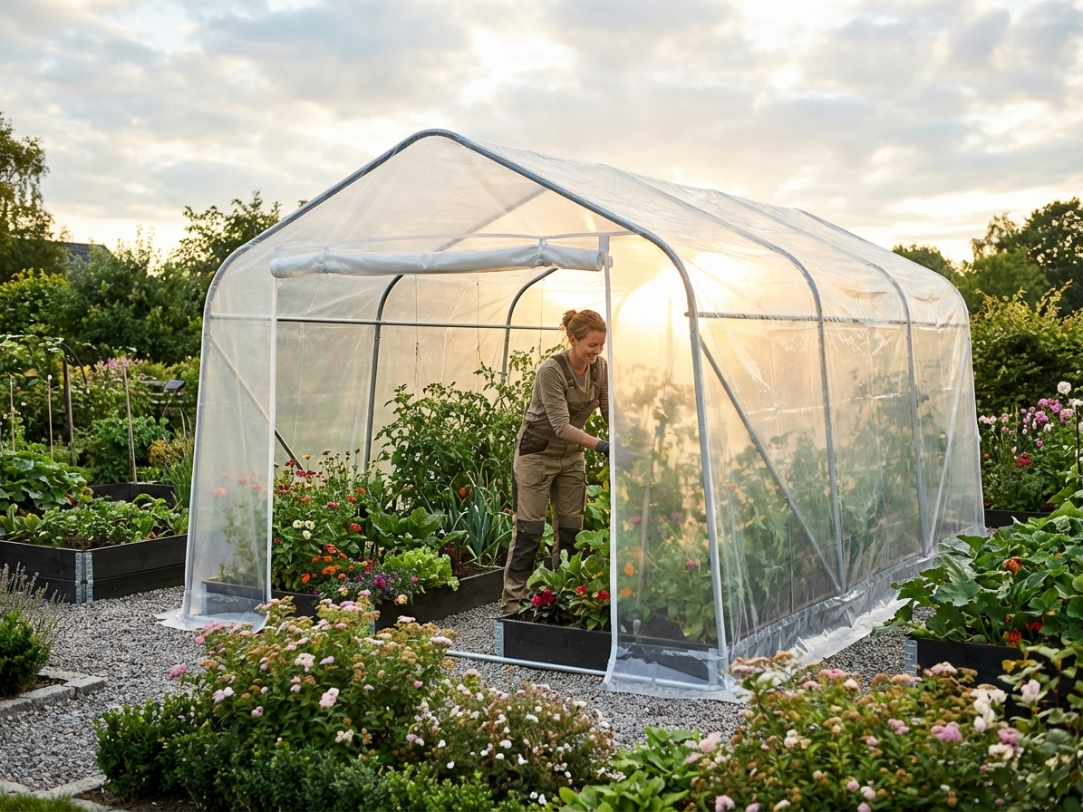 Polytunnel Greenhouse Roof Cover in Transparent PE Material