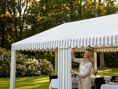 White/Grey Strong PVC Marquee Roof Cover 6x12m - product detail