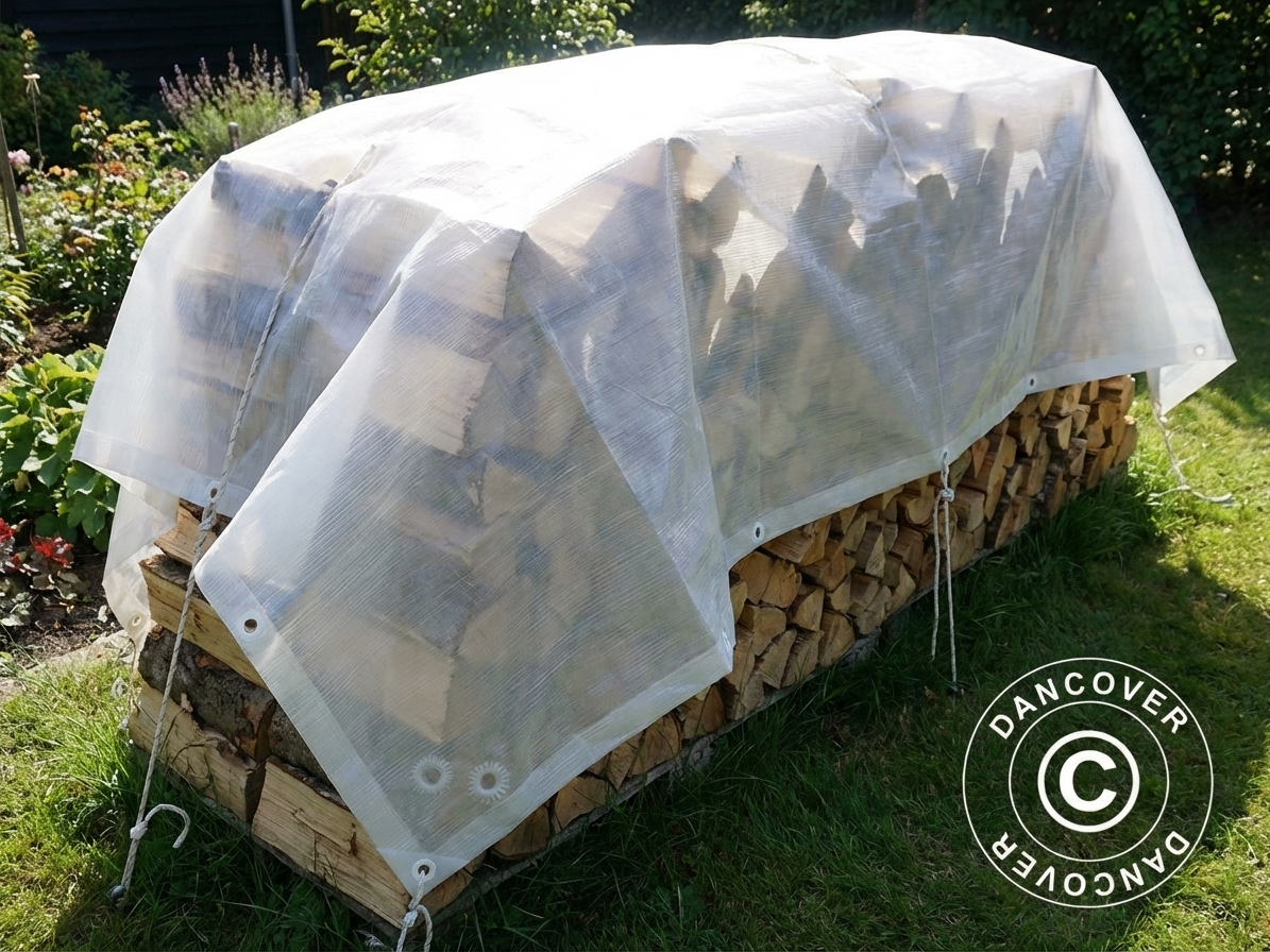 Translucent tarpaulin, 2.5x3.6 meters, for outdoor use