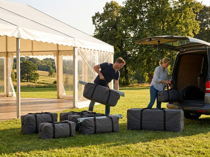Black marquee carry bag with waterproof design - product detail