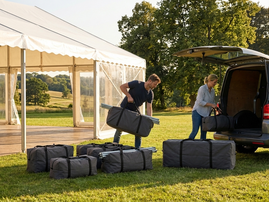 Black marquee carry bag with waterproof design - product detail