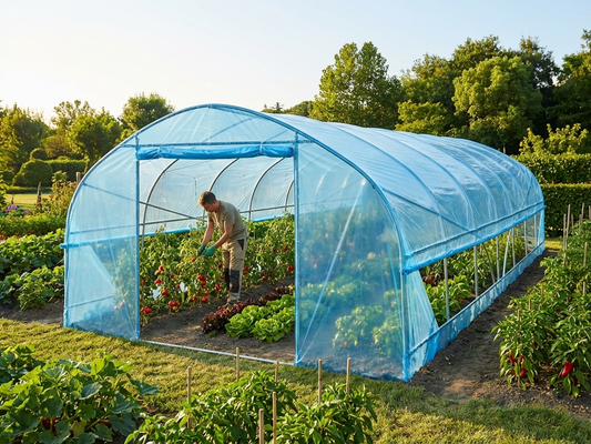 Polytunnel Greenhouse Cover 7.5x20x3 m Transparent PO Film