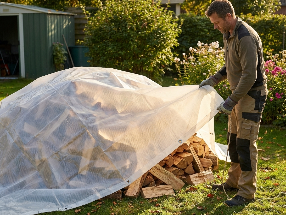 Translucent tarpaulin 6x8 m for outdoor protection
