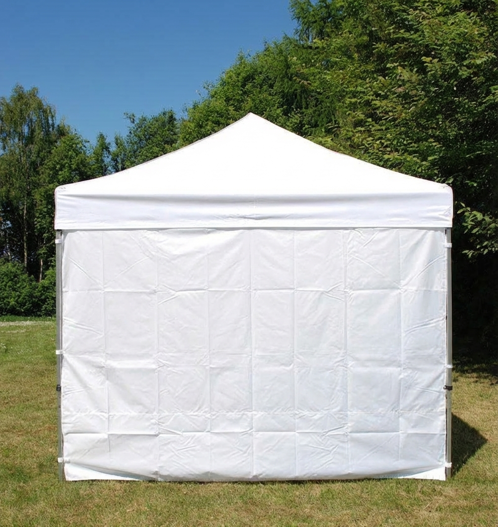 White sidewall for FleXtents, 5m, polyester with PVC backing
