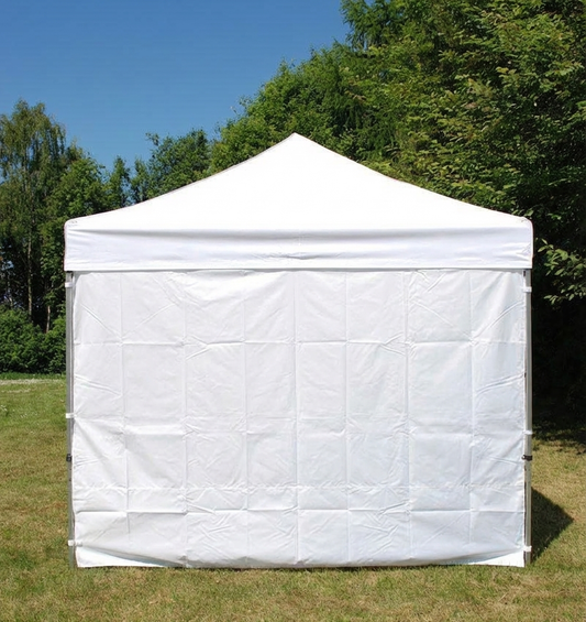White sidewall for FleXtents, 5m, polyester with PVC backing