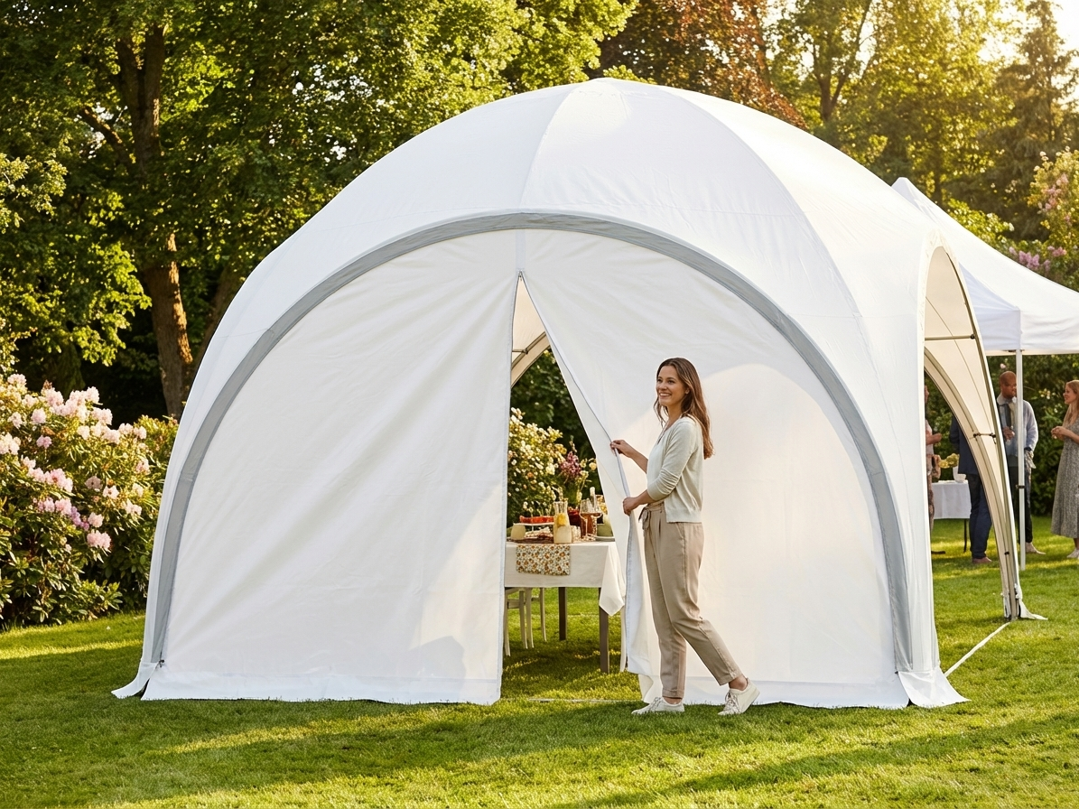 White PVC Dome Marquee Sidewall for Events - product detail