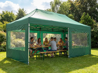 Pop Up Gazebo 4x8m Green with Aluminium Frame