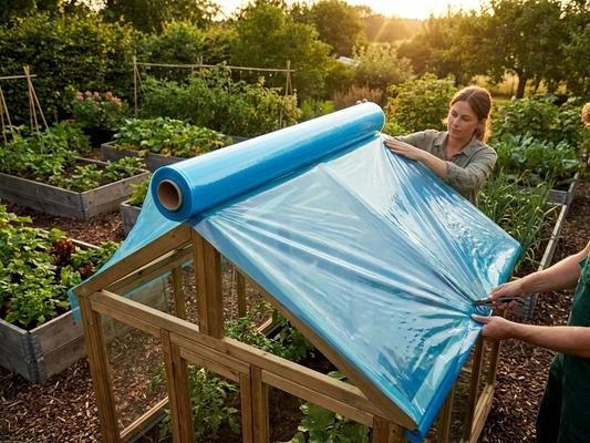 Transparent greenhouse film, 150 Micron thickness, suitable for garden use - product detail