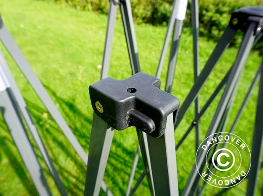 Steel gazebo frame in grey for outdoor events
