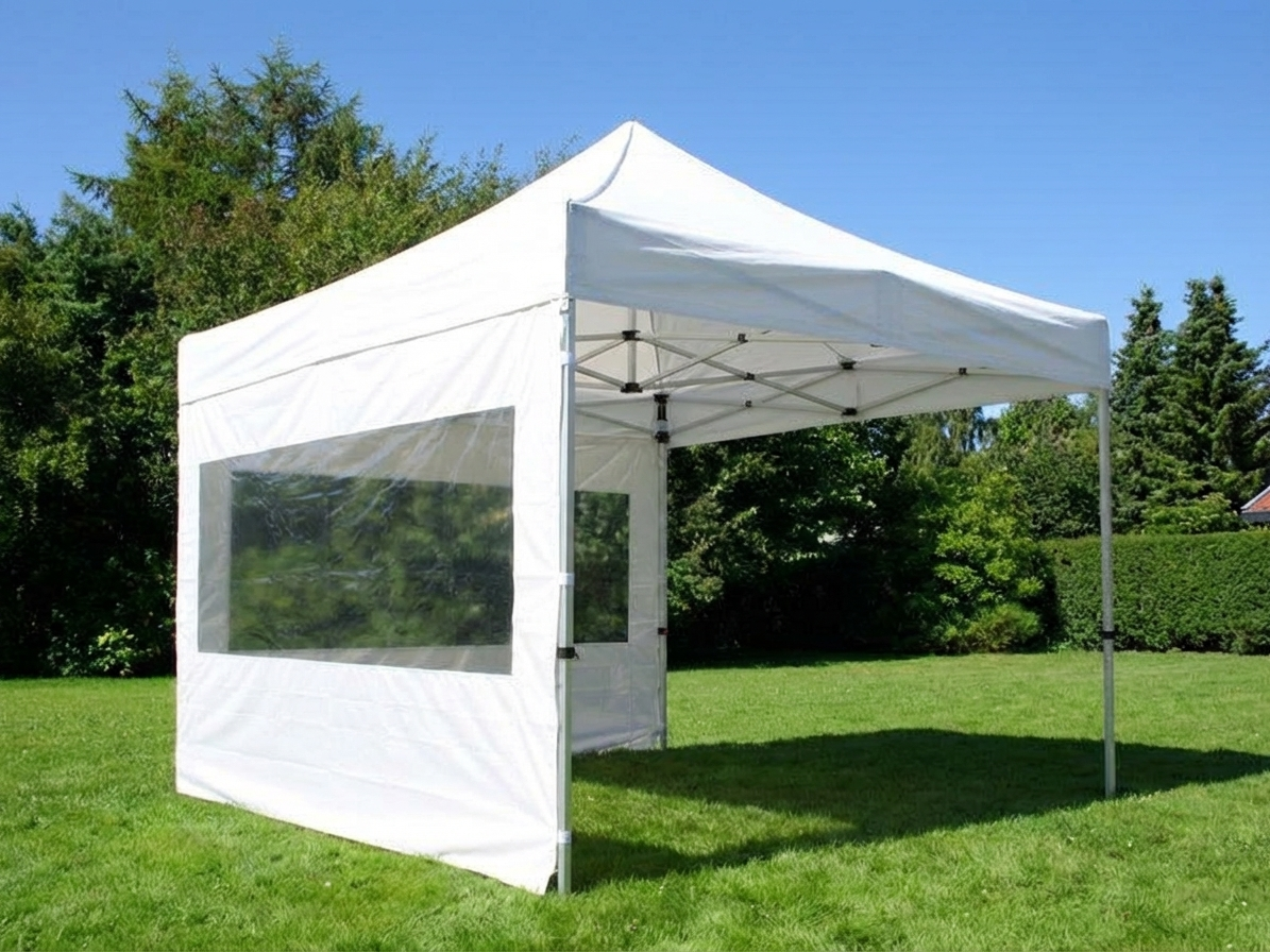 Pop Up Gazebo 3x3 m White with Aluminium Frame for Outdoor Use