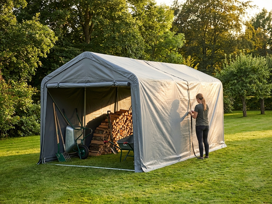 Grey storage tent roof cover 2.4x6 m - product detail