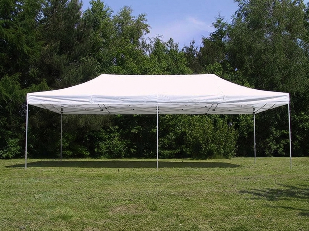 Pop Up Gazebo 4x8 metres white flame retardant for outdoor events