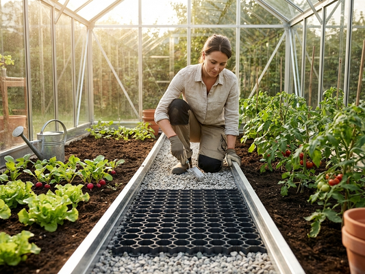 Greenhouse track separator for ground reinforcement - product detail