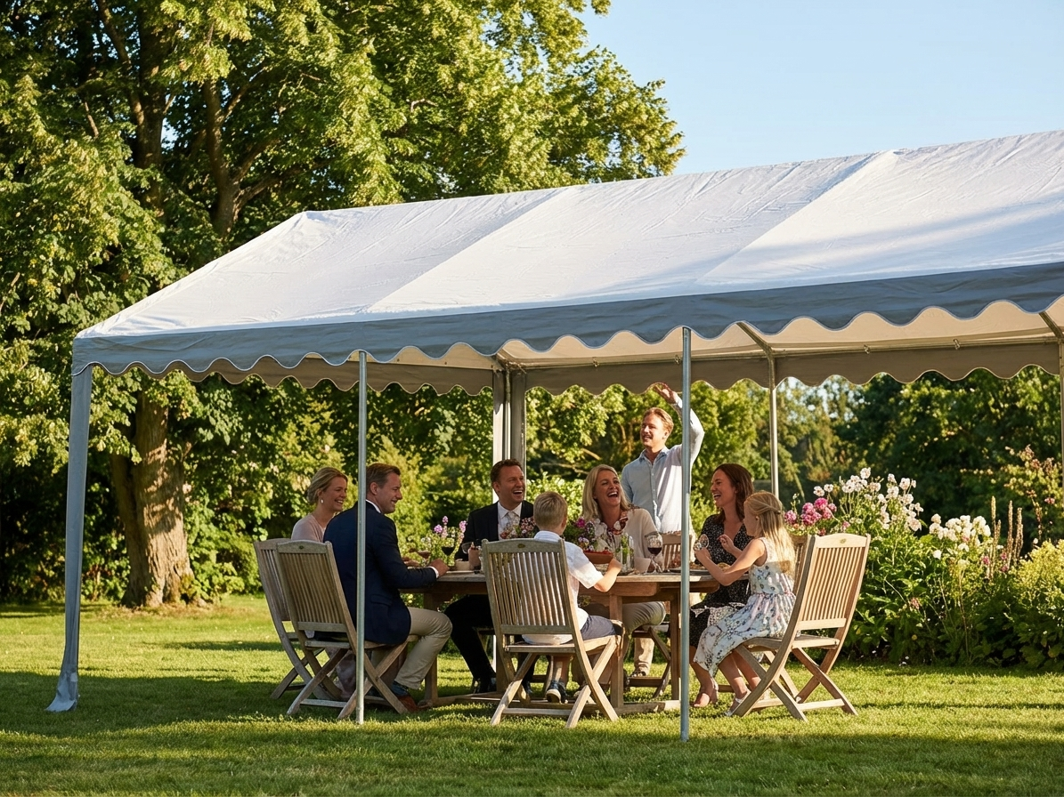 PVC Marquee Roof Cover 6x8 m White Grey for Event Shelter
